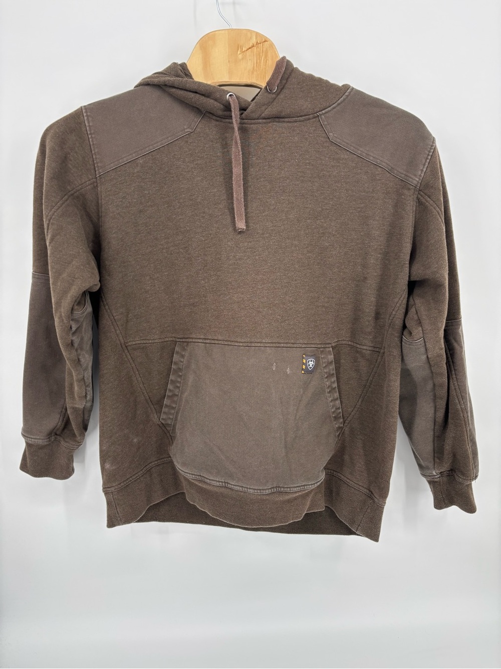 Ariat Rebar Workman DuraCanvas Hoodie Mens XL Brown Fleece Lined Jacket 10041500